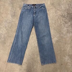 Kenneth Cole Men's Straight-Leg Light Blue Jeans